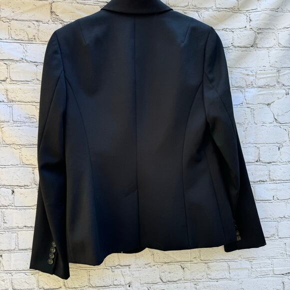 J. Crew Blazer Wool Black Lined Size 6 Japan Classic Capsule Preppy Academia - Picture 2 of 8